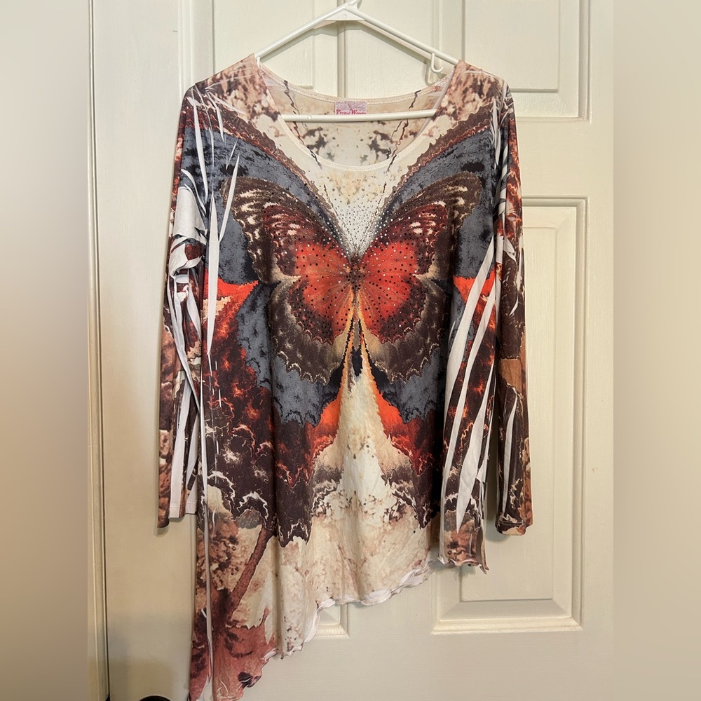 Pretty woman butterfly blouse women’s